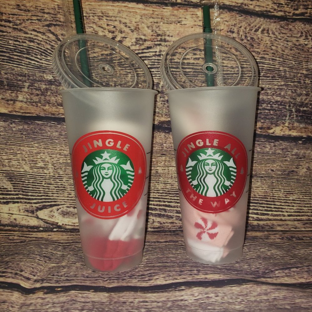 Starbucks Reusable Venti Cup; JINGLE JUICE